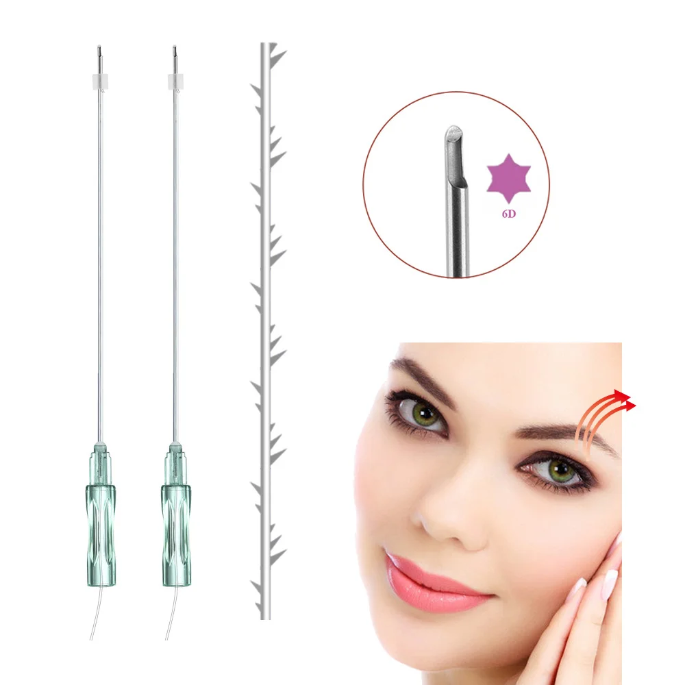 High Quality 21G 60mm Half-Blunt Face Lifting Cog 6D Korean Pcl Thread For Fox Eyes