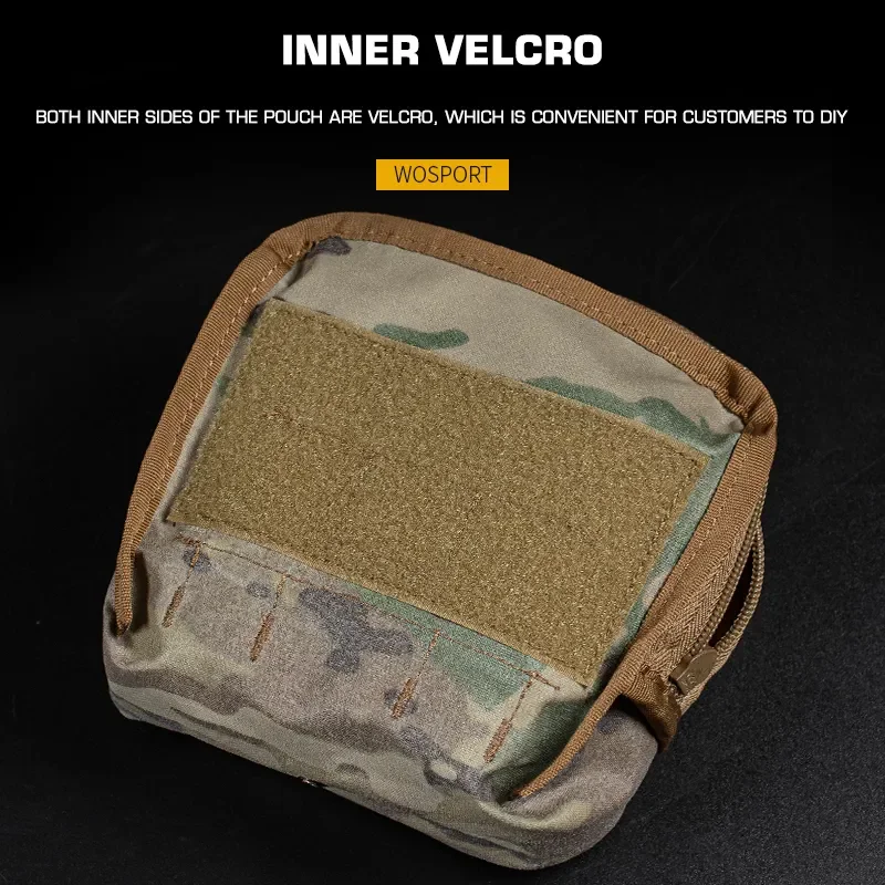 Cordura MOLLE GP Pouch Lightweight Storage Pouch With Magic Tape Plate Carrier Accessory
