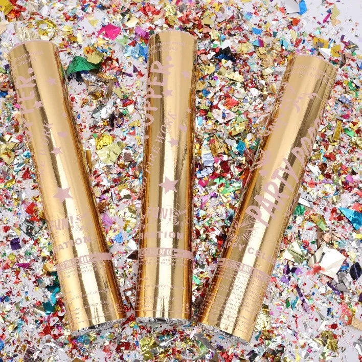 Эксклюзивные вращающиеся цветочные трубки для вечеринок и спрей ручные Свадебные петарды Прямая поставка с завода оптовая продажа конфетти-пушка