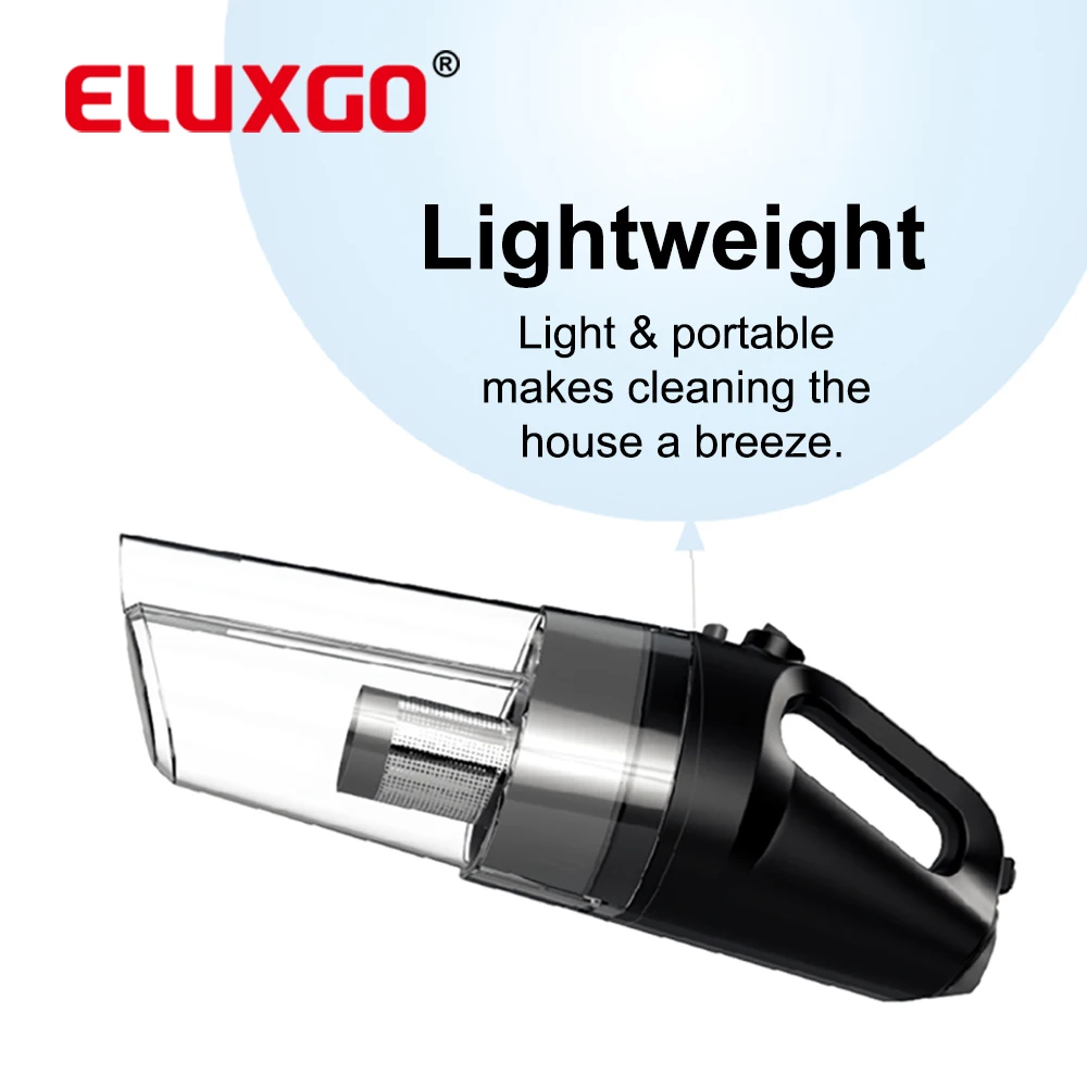 ELUXGO Handheld Cyclone Washing Machine Home Appliances Floor and Carpet Bagless Vacuum Cleaner