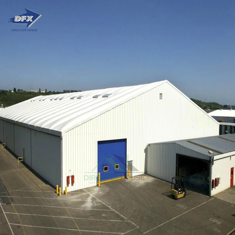 Prefabricated Construction Industrial Metal Materials Hangar Shed Warehouse Workshop Plant Steel Structure Building