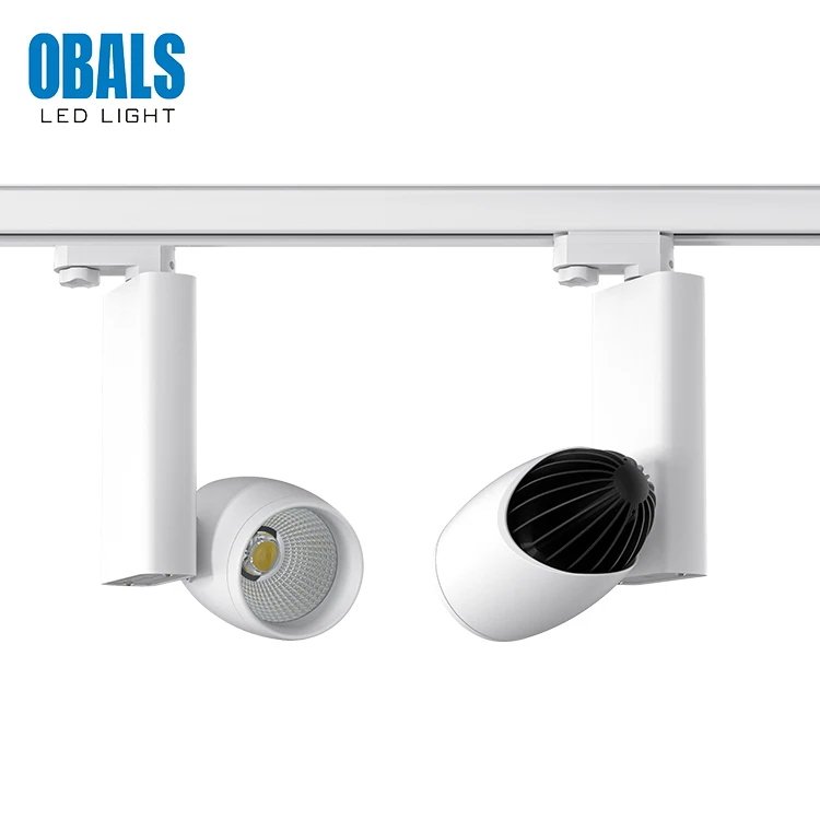 OBALS High power focus light magnetic rail installation 15W 20W 25W 30W 40W COB led track light