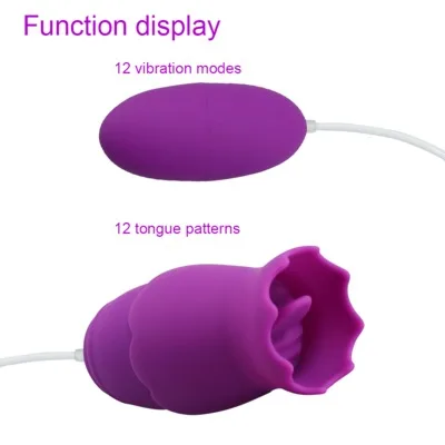 
Tongue wireless remote control USB rechargeable massager Waterproof vibration rod 