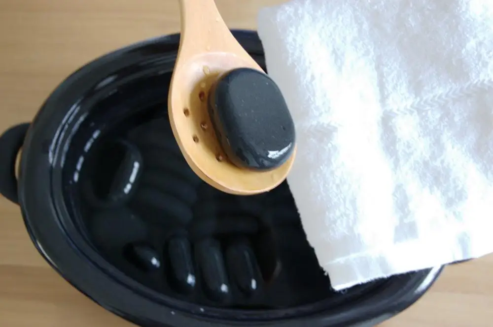 25Pcs Basalt Hot Stone Set Hot Massage Stone Kit Lava Stone Massage Kit