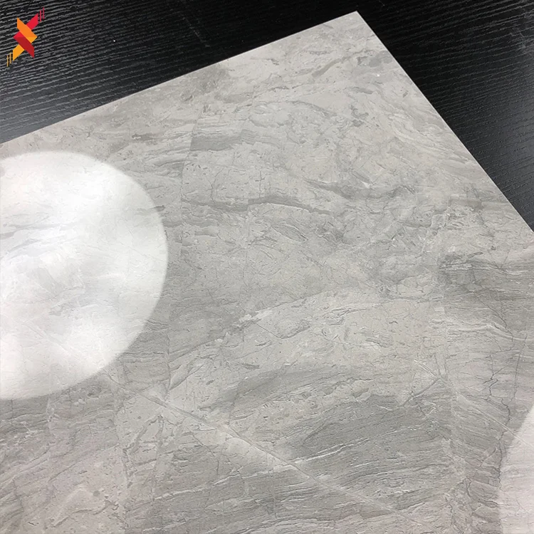 China 600x600 Italian gray marble look glazed porcelain ceramic 3d floor tiles for bathroom polished wall tile