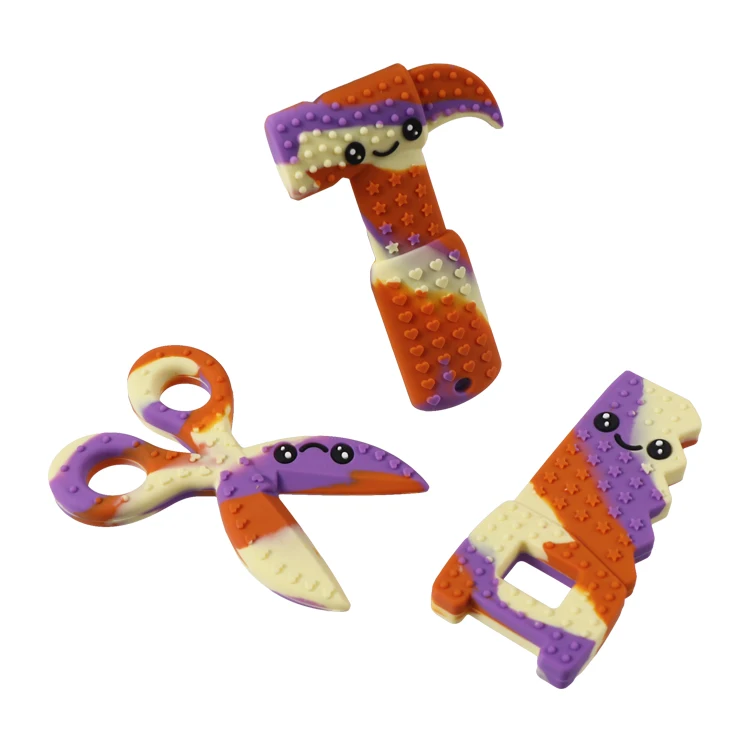 Custom Acceptable Newly Designed Safety Approved Cheap Price Latest Baby Toys Silicone Teether Toy