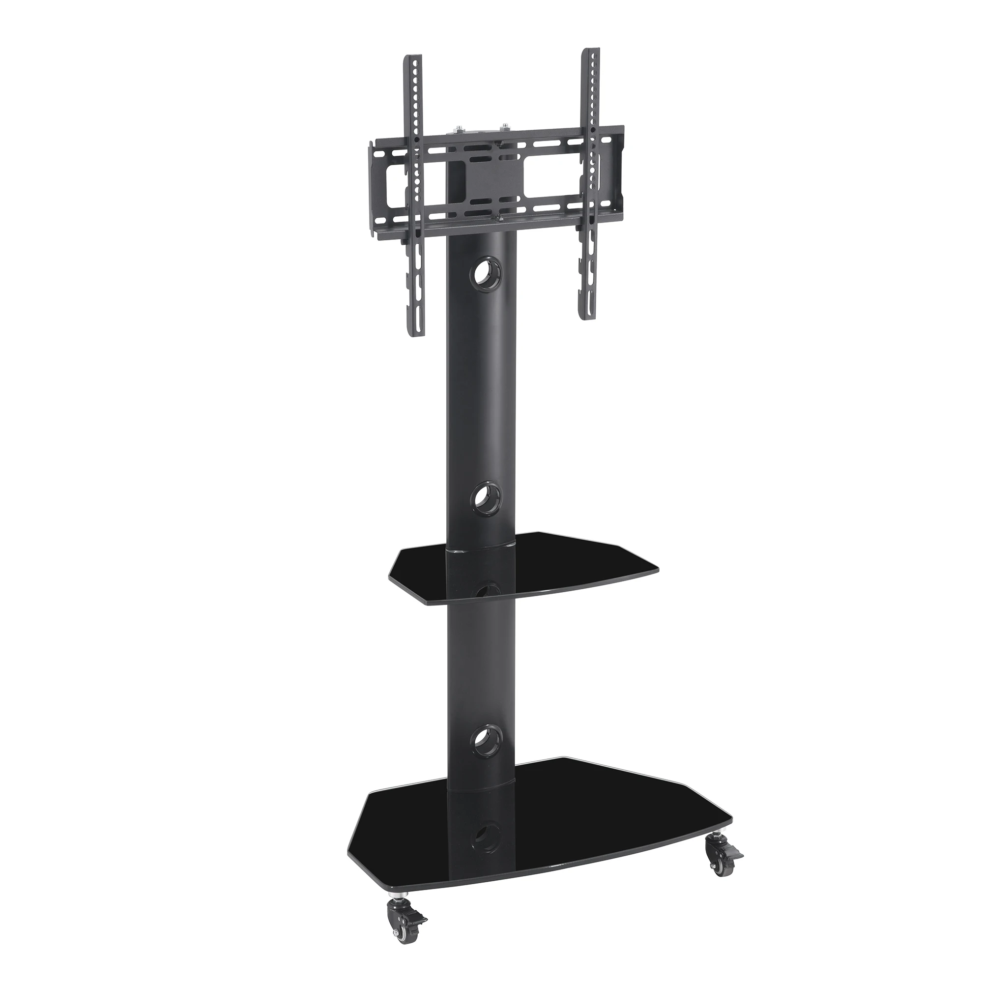 Несущая способность и 400x400 Vesa Фиксированный настенный кронштейн для телевизора подходит для телевизоров с плоским экраном от 26 до 55 дюймов до 88 фунтов черный очаровательный Rohs