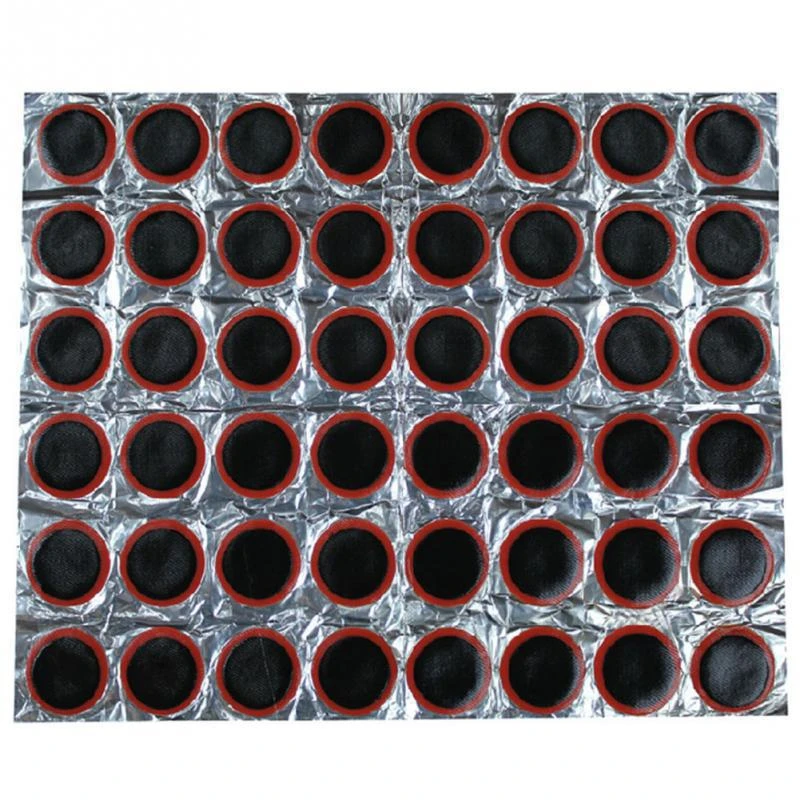 1Sheet/48 Pcs Bike Tyre Patch Kit Bike Puncture Maintenance Tyre Patch Rubber Cycling Motor Bicycle Tire Kit Patches