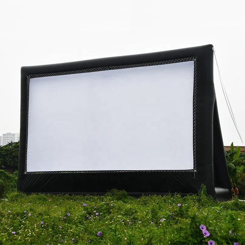 Large Inflatable Movie Screen Projector Outdoor With Stand Yard Projector Screen inflatable screen movie cinema