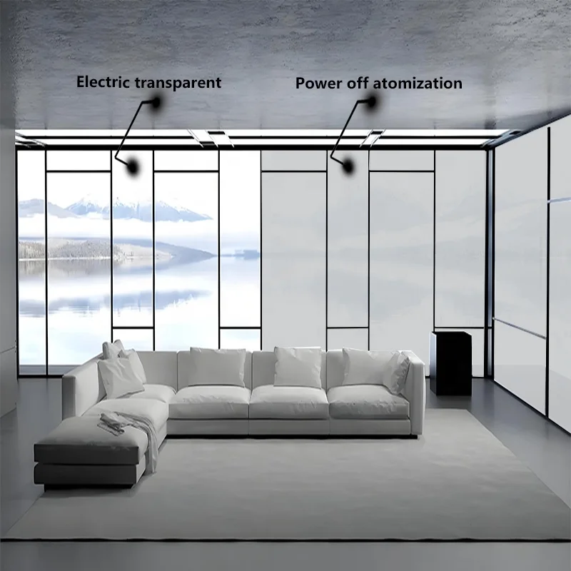Self-Adhesive Electronic Switchable Smart Film PDLC Remote Control Tint Film Smart Window Film For Room Glass Decorative