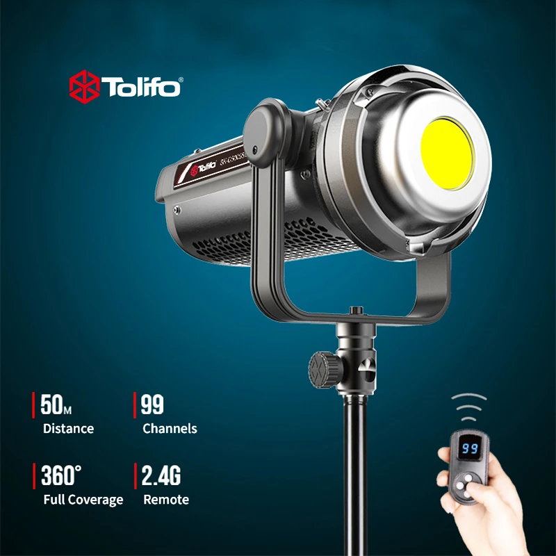 TOLIFO 500w 1000w 1500w 2000w Professional Led Video Light Film Light Photographic Equipment Studio Lighting 5600k 3200k