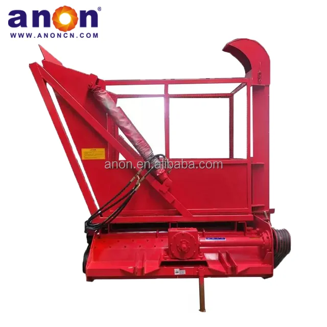 ANON mini corn harvester machine Tractor PTO driven Forage Silage Machine Corn Straw Forage Harvester