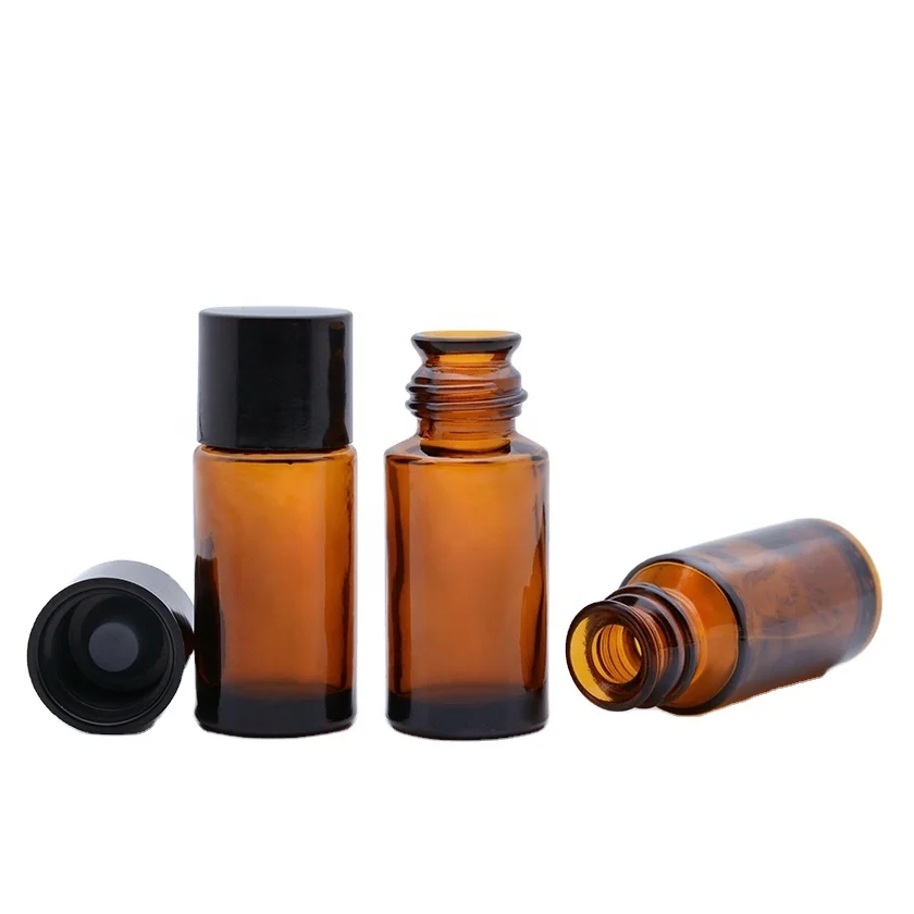 
SUNNY 10ML Amber Brown Bell Mouth Glass Bottle Of Spices with Phenolic Resin Cap 