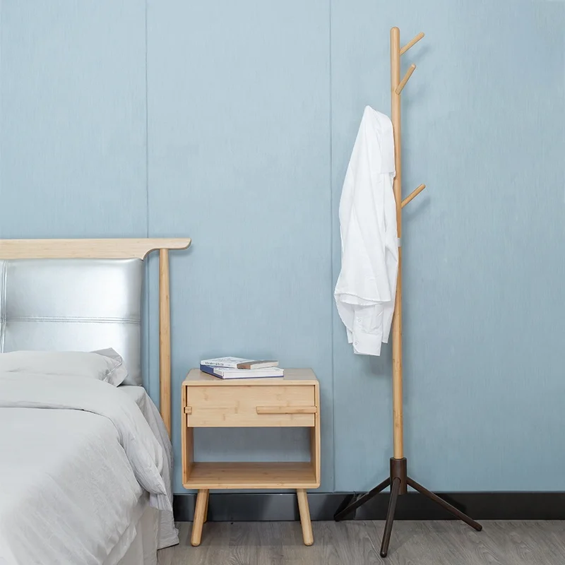 New arrival OEM modern tree hanger design unique wood standing coat rack hat rack