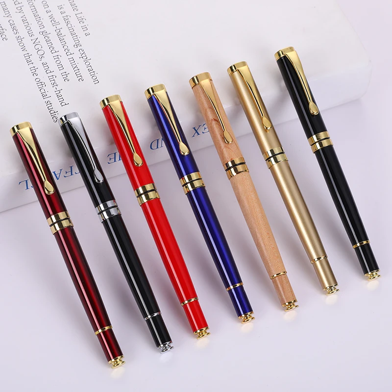 Brand Roller Pen Office Supplies Quality Ballpoint Pen Luxury Fashion Advertising Souvenir Can Print Logo Metal Neutral Pen