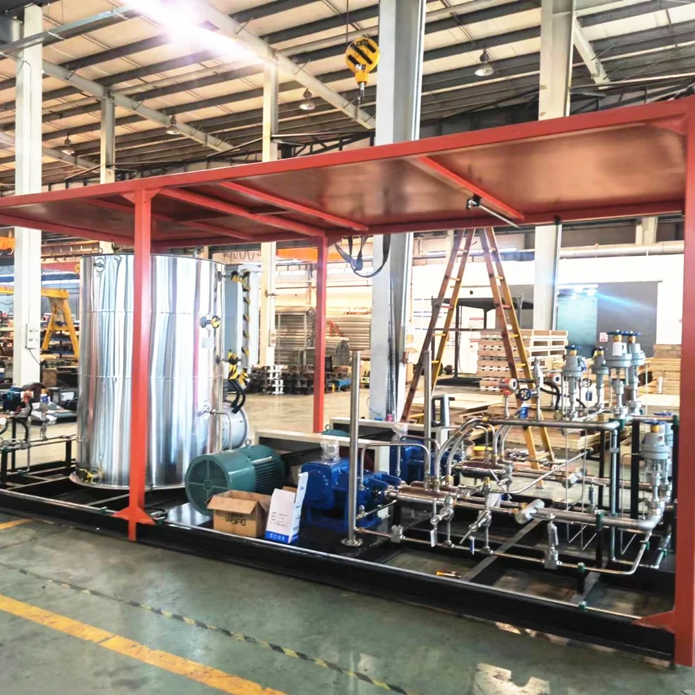 Liquid Oxygen Nitrogen Argon Gas Cylinder Filling Station Pumps High Pressure LCO2 Carbon Dioxide Filling Unit