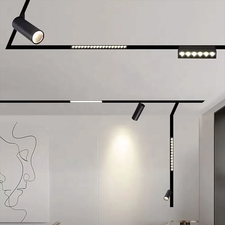 Заводская распродажа умная Складная решетка Tuya Zigbee потолочное внутреннее освещение магнитный Трековый светильник