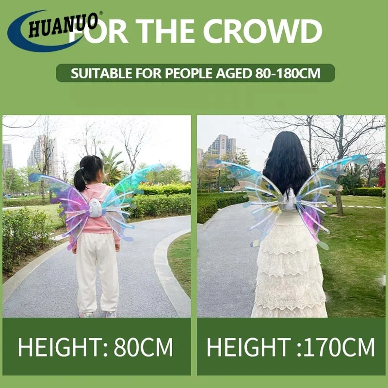 DIY Girls Fairy Wings Toy Electric Princess Butterfly Flying Wings for Kids Dress Up Birthday Party Gift