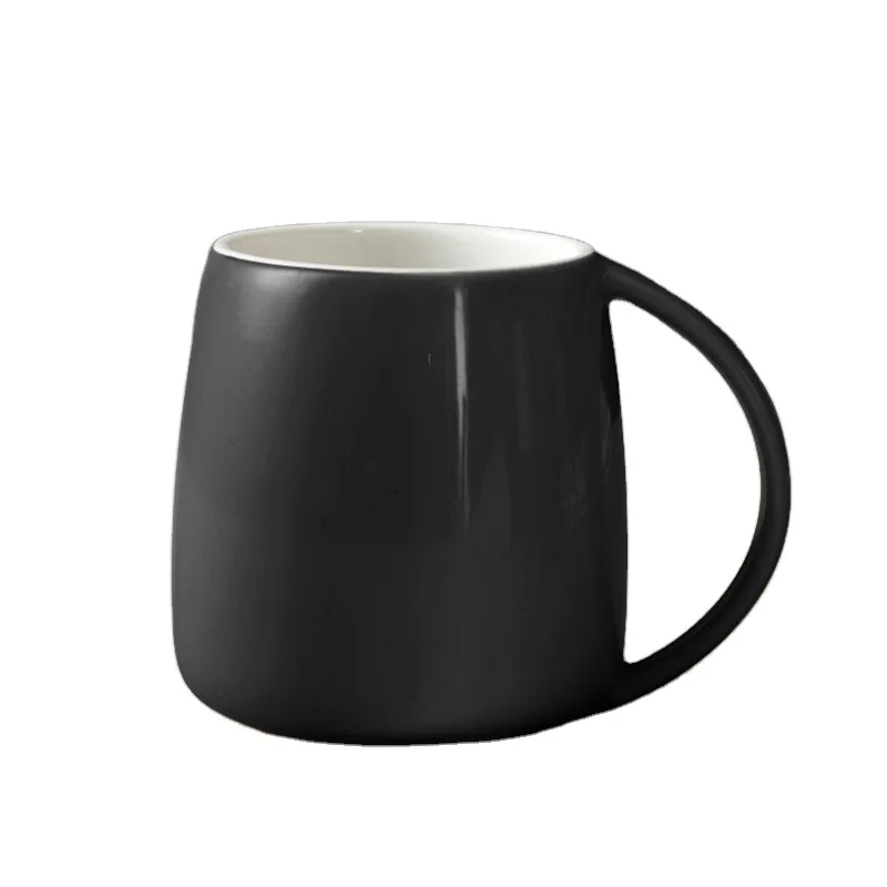 New products 2021 unique 450 ml white ceramic coffee mug custom European style milk tea cup for gifts