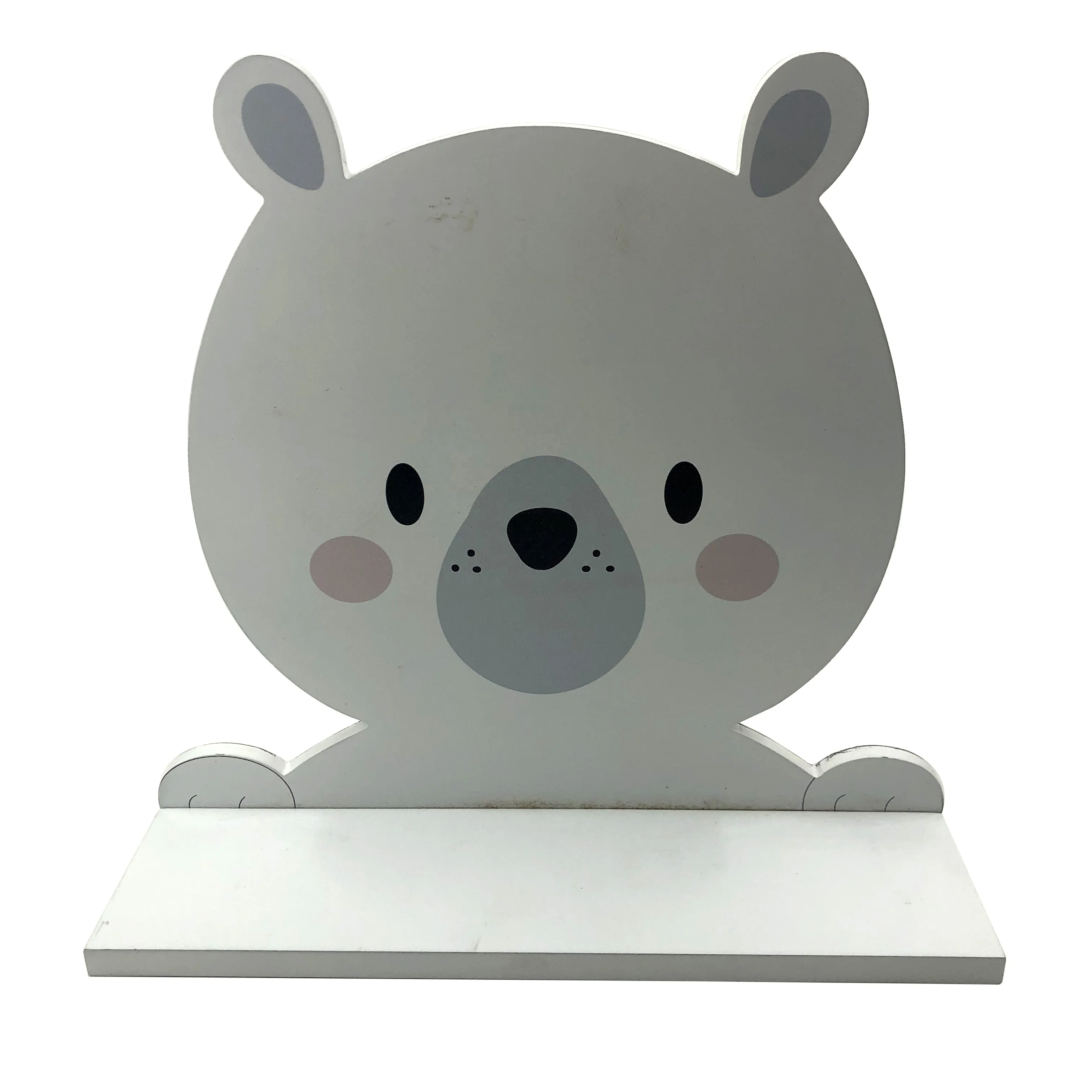 MDF Kids Cute Living Room Floating Decorative Wood Wall Hanging Mount Shelf For Storage