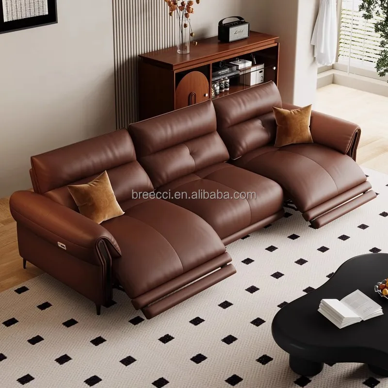 Factory direct living room furniture set sofa multi-functional fashion recliner retractable sofa Electric European air sofa