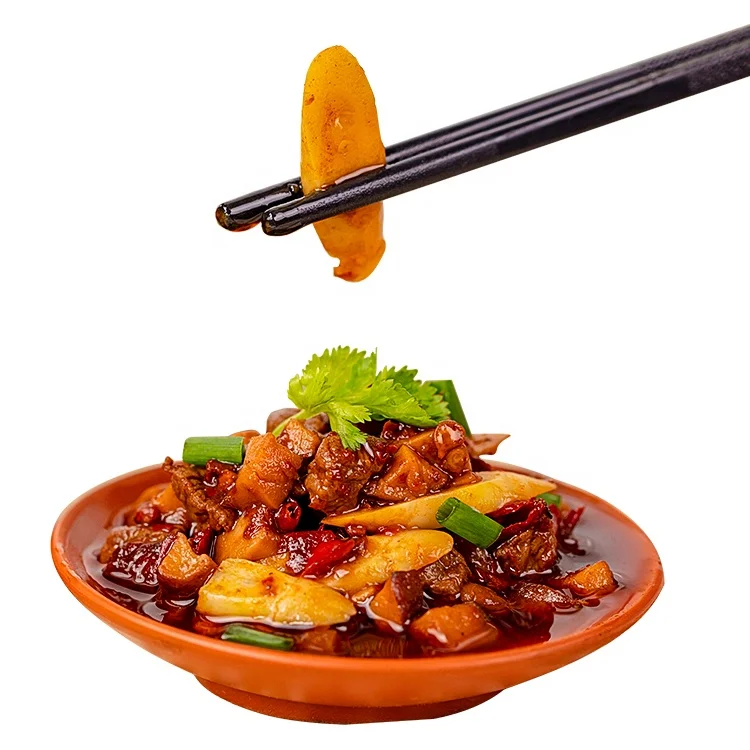 Traditional Seasoning Appetizer Chili Spicy Beef Sauce with Pickled Bamboo Shoots