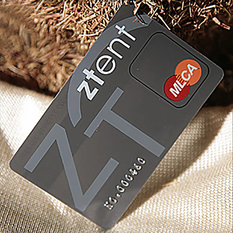 Custom Business Card Printing VIP Business PVC Plastic Cards Holographic Hot Stamping Logo Promotion Transparent Plastic Cards