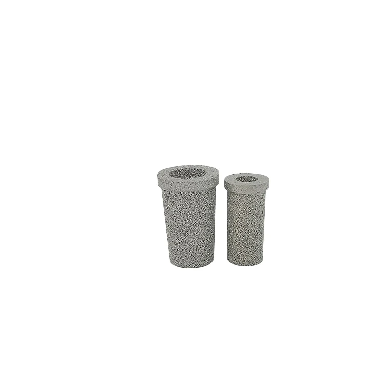filtration system 2 5 10 20 50 80 micron porosity cone Sintered stainless steel 316L Porous Metal Cartridge Filters tube