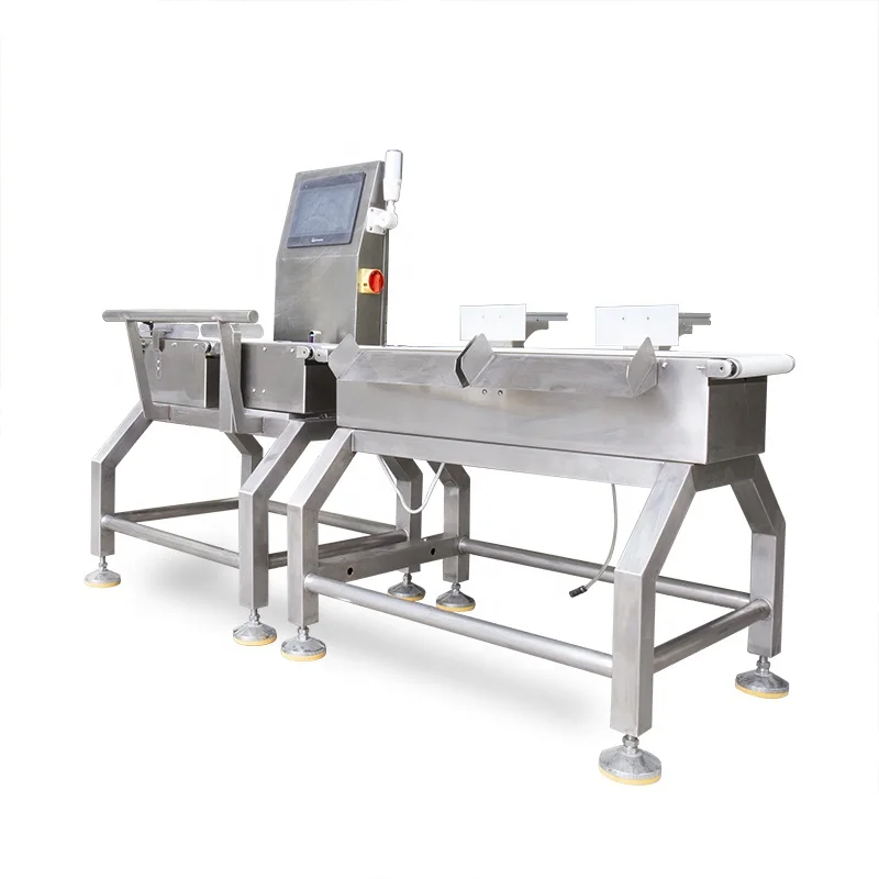Automatic weight checker conveyor check weigher food dynamic checkweigher machine with pusher rejector