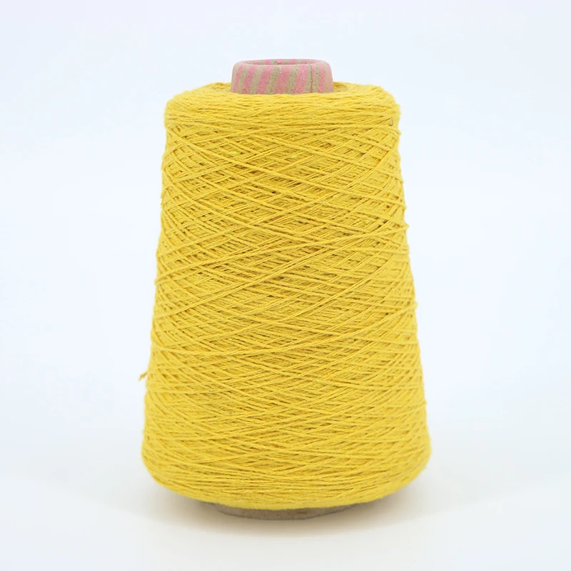 eco friendly colorful regeneration cotton polyester blend yarn for knitting