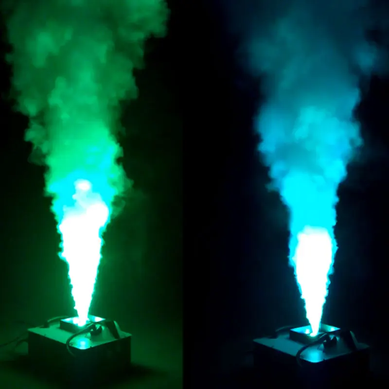 Unique Design 18x3w Tricolor LEDs Colorful Dj Smoke Effect Fog Smoke Machine 1500w Led up Fog Machine