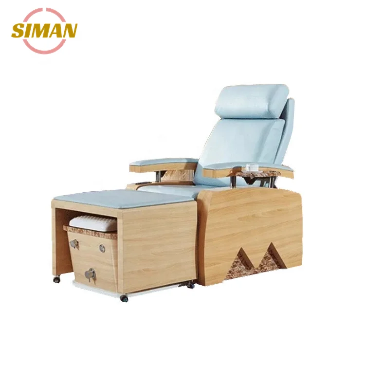 Siman Pedicure chair With Vibration Massage Removable Armrest Wholesale Professional Spa Equipment Pipeless Manicure Lash Bed