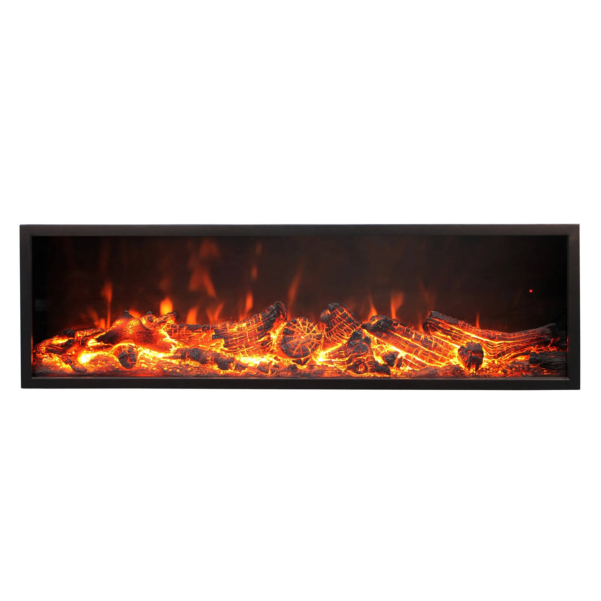Landscape Type Electric Fireplace Firebox Inserted Fixed Built-In Wall Mounted Type Electric Flame No Heating