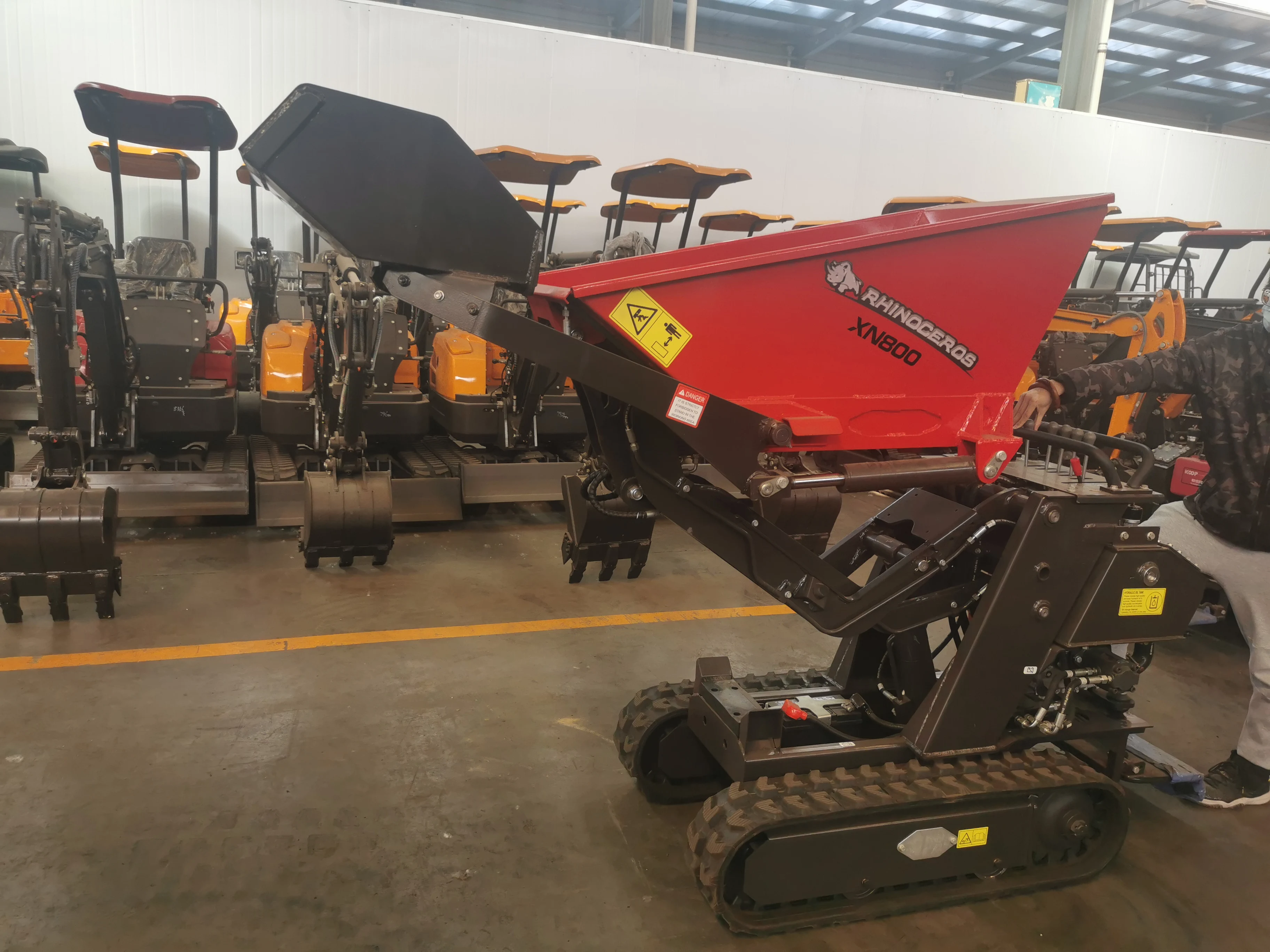 Rhinoceros XN800 CE Lowest Dumper Price  Mini Bagger Digger Mini Crawler new used