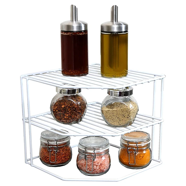 3-х уровневый кухня сушилка для посуды для кухни угловой стеллаж для хранения полки кладовая Органайзер с PE погружения