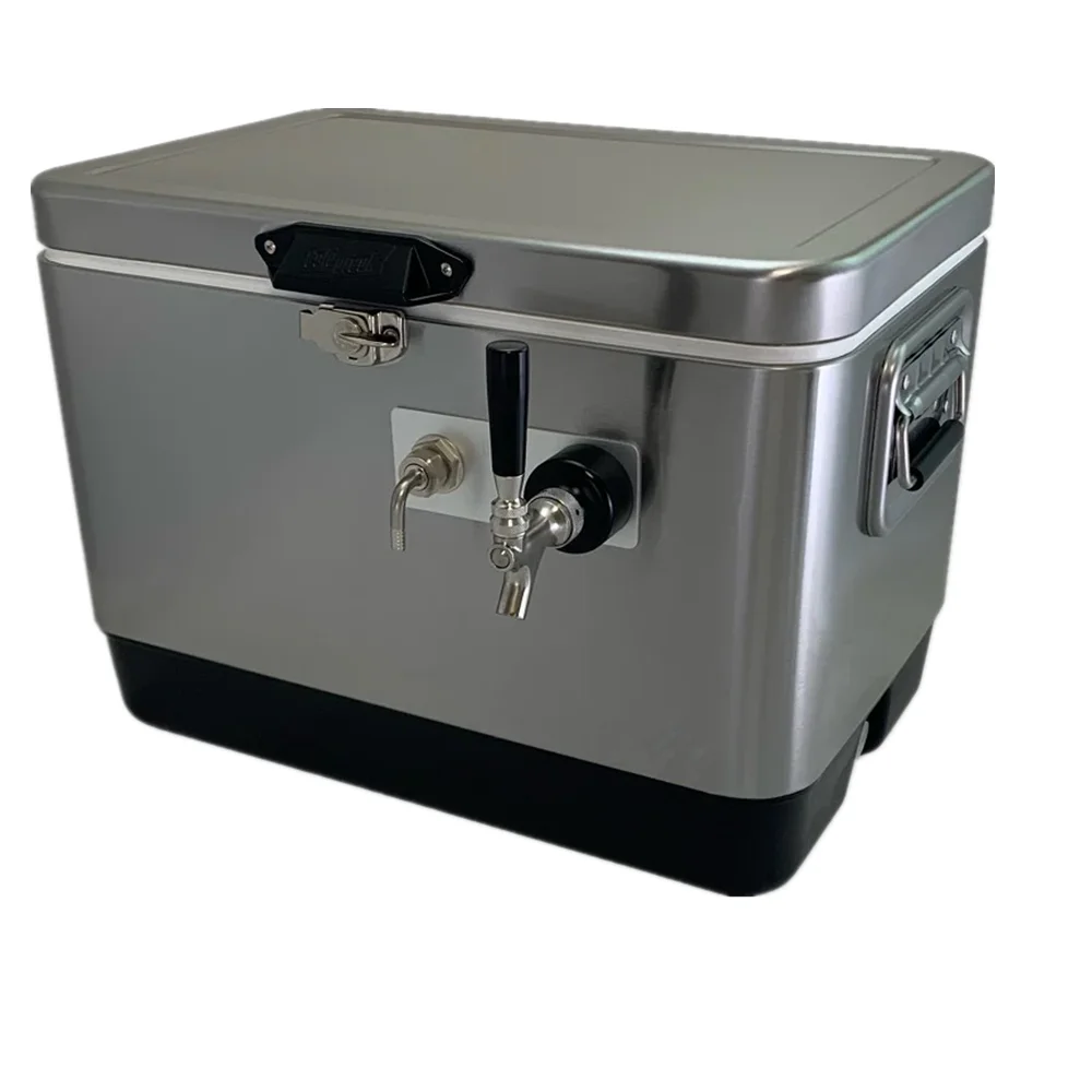Mobile bar Single tap  Front Inputs  Stainless Steel Jockey Box  for beer beverage