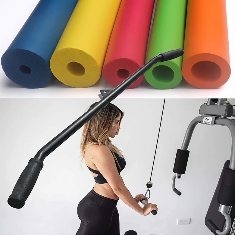 Factory wholesale high quality silicone foam handle grips treadmill equiment nbr foam handle gripneoprene components