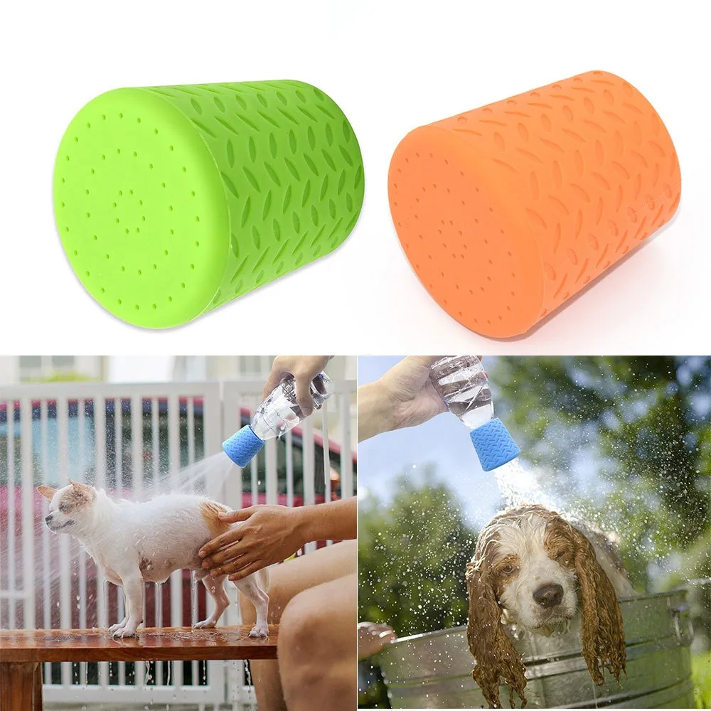 Free Sample Silicone Soft Pet Cleaning Products Accessories Water Sprinkler Head Dogs Cats Pet Bathing Shower Nozzle