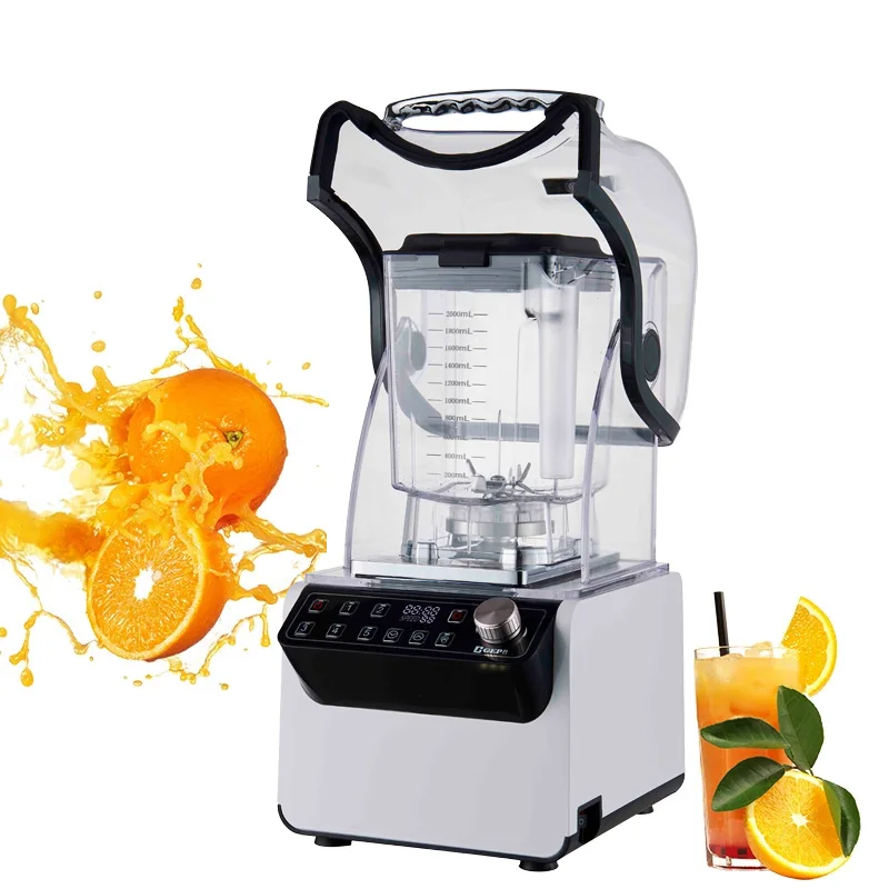1800W AC Powerful Ice Crushing Blender Professional Kitchen Appliances Commercial Smoothie Blender Machine