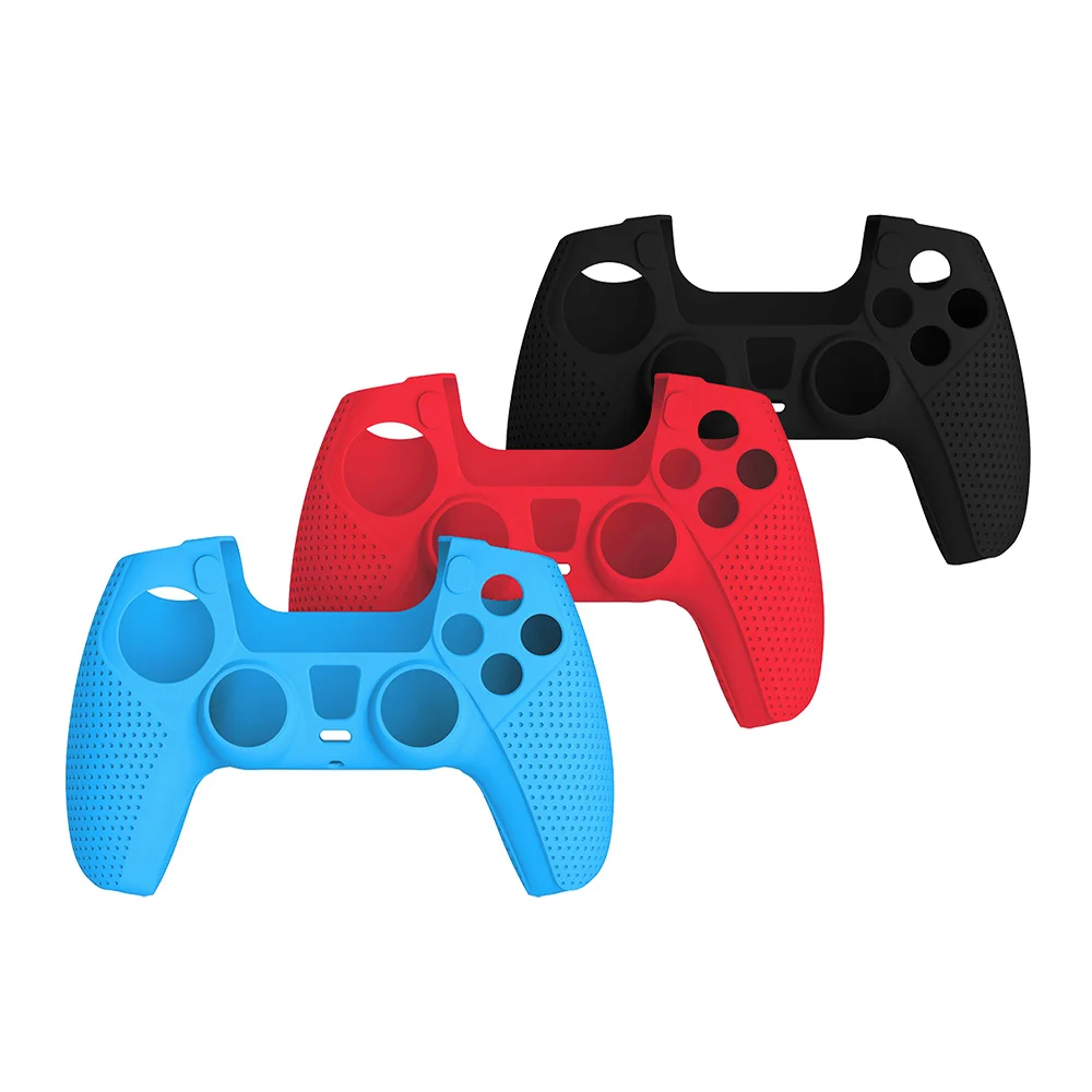 Горячая продажа Заводская поставка силиконовый чехол с ручкой для PS5 контроллер Защитная крышка с помощью пульта дистанционного зондирования