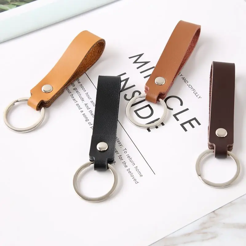 Fashion Leather Keychain Casual Leather Strap Lanyard Key Chain Waist Wallet KeyChains Car Keyring Keyholder Jewelry Gift