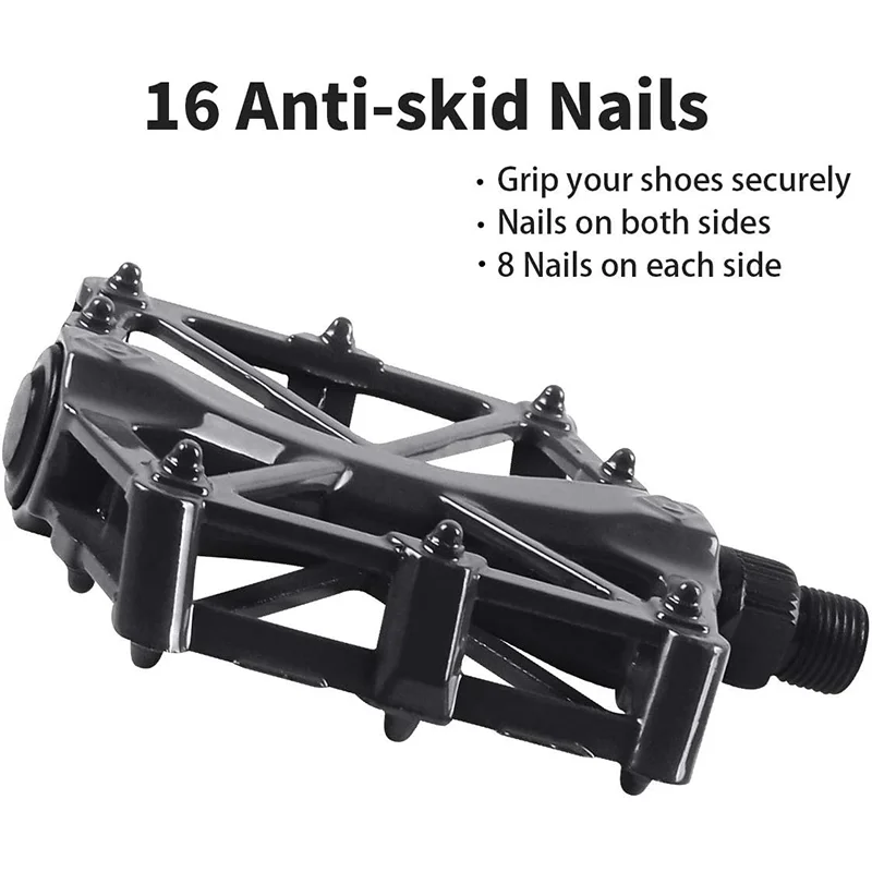 Colorful Aluminum Alloy Bike Pedal 9/16 Ultralight Seal Bearings Road/MTB Bicycle Pedal Flat Anti-skid pedal