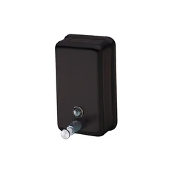 Stainless Steel Manual Soap Dispenser In Matte Black