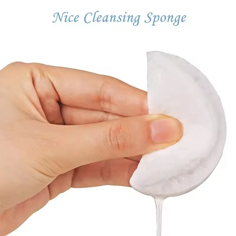 Compressed Facial Sponge Natural Cellulose Cosmetic Spa Sponges For Daily Facial Cleansing Makeup And Mask