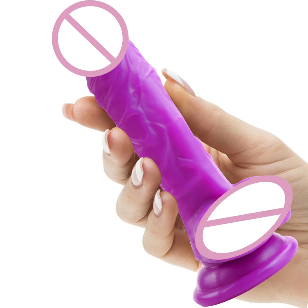 
Factory wholesale Realistic Ultra-Soft Dildo for Beginners with Flared Suction Cup Base for Hands-Free Play dildo 