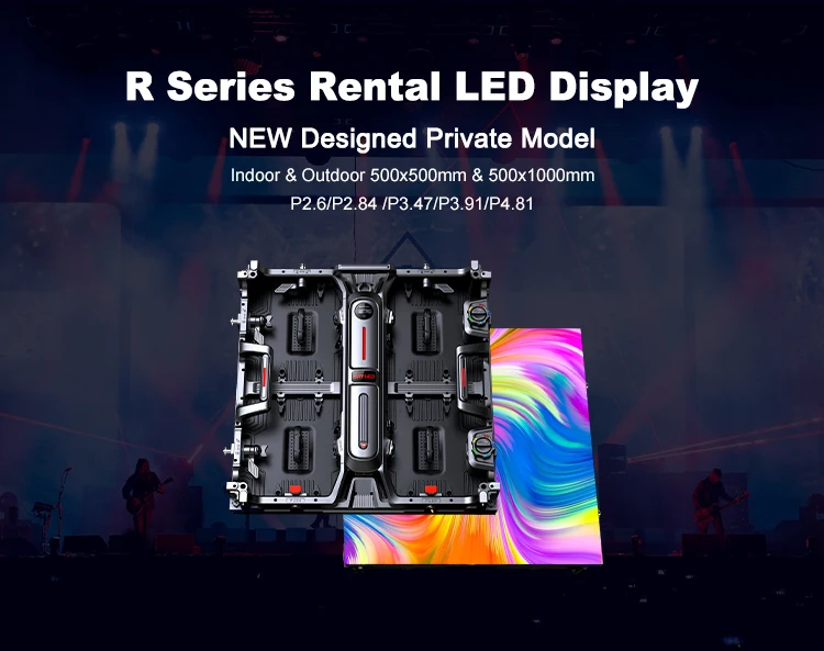 Customized Led Screen P3 P3.91 500*500mm 500*1000mm  Die-casting Aluminum Led Rental Slim Video Outdoor led display Screens