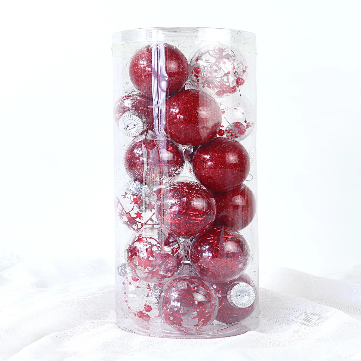 Xtmas Ball Christmas Ornament Transparent Plastic Tree