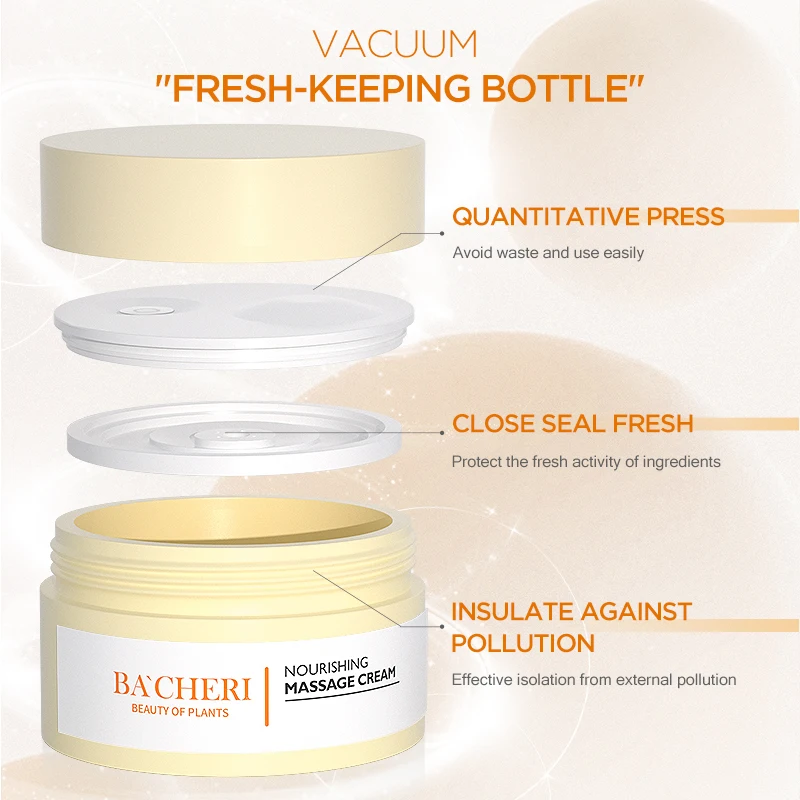 Kangrong private label skin care vegan nourishing repairing grape seed oil rice bran oil collagen massage face cream