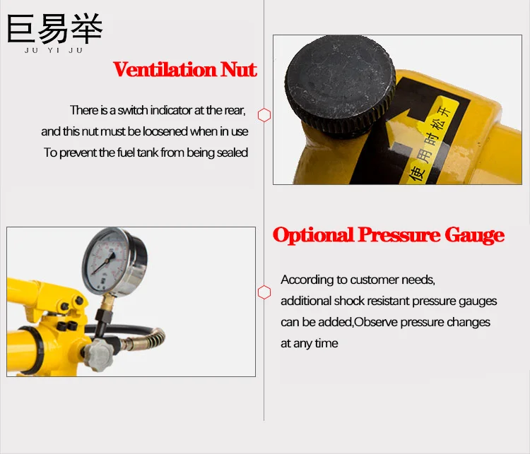CP-700A Manual Hydraulic Pump Portable Ultra High Pressure Safty And Effective Single Acting Hydraulic Hand Pump