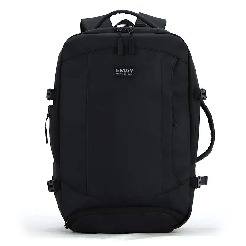 Custom Multifunctional Expandable Outdoor Black Men Bagpack Duffle Suitcase Carry On Backpack Travel